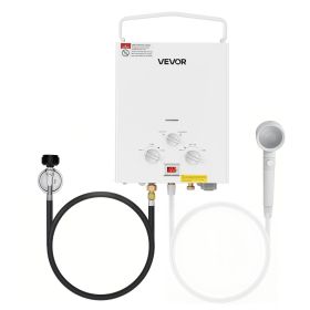 Portable Propane Water Heater, 5L Tankless Outdoor Water Heater, 34000 BTU 1.32 GPM Instant Hot Water