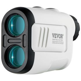 Golf Rangefinder, 650 Yards Laser Golfing Hunting Range Finder, 6X Magnification Distance Measuring, Golfing Accessory with High-Precision Flag L