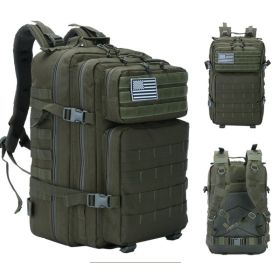 Outdoor Mountaineering Bag Tactical Leisure Bag Army Fan Travel Computer Bag Individual Soldier Package (Option: Military green)